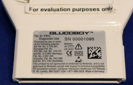 Glucoboy Serial Number