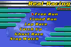 Real Racing Menu