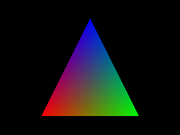 Polygon with fully interpolated colors